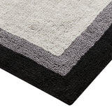 Madison Park Amherst Transitional Cotton Tufted Bath Rug MP72-1559 Black