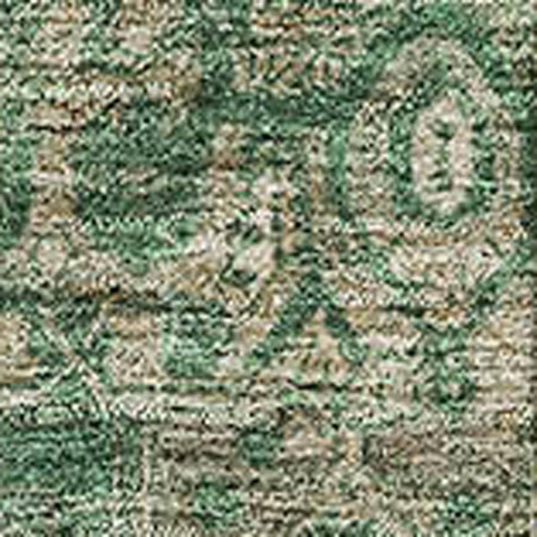 HomeRoots 10' X 14' Emerald Ivory Taupe Oriental Area Rug - Washable, Durable, UV Protected for Busy Homes 692412
