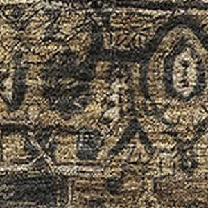 HomeRoots 5' X 8' Chocolate Charcoal & Beige Oriental Washable Rug - Stain-Resistant & UV Protected Design 692420