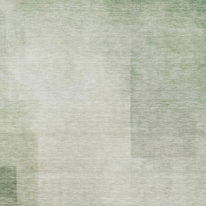 HomeRoots 8' Artichoke Green & Ivory Geometric Area Rug – Stylish, Washable, UV-Protected for Everyday Life! 692479