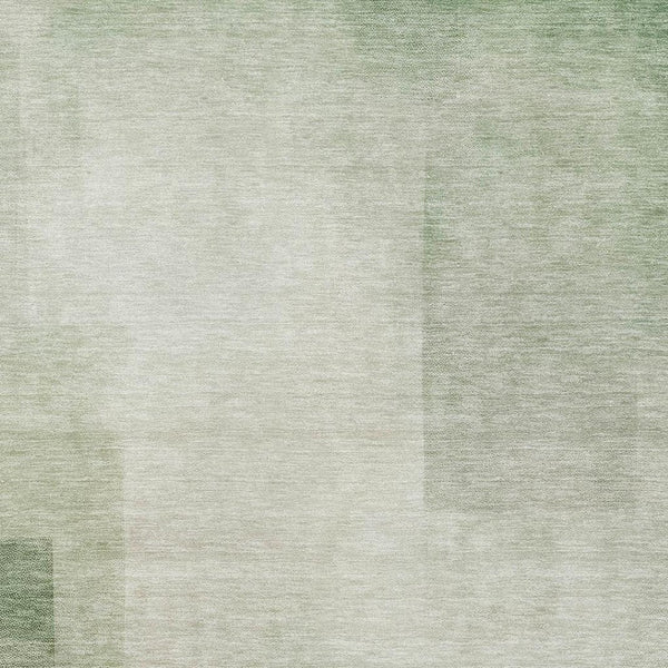 HomeRoots 8' Artichoke Green & Ivory Geometric Area Rug – Stylish, Washable, UV-Protected for Everyday Life! 692479