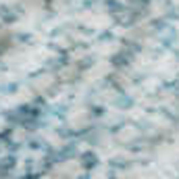 HomeRoots 5' Blue and Ivory Geometric Area Rug - Washable, UV Protected, Stain Resistant for Modern Spaces 692483