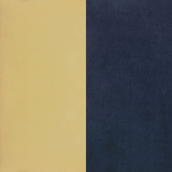 English Elm Raleigh White Pedestal Dining Set with Blue Molded Chairs and Brass Base — Mid-Century Luxe 5-Piece B062S01027