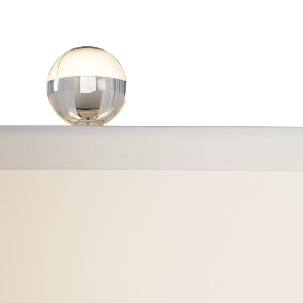 Chelsea House Lumberton Blue Porcelain Vase Lamp With Acrylic Base & Antique Brass Accents — 25" Elegant Ambient Light 69251