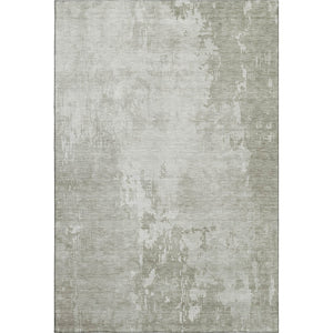 HomeRoots 9' X 12' Linen and Beige Abstract Area Rug – Durable, Washable, UV-Protected for Family-Friendly Homes 692570