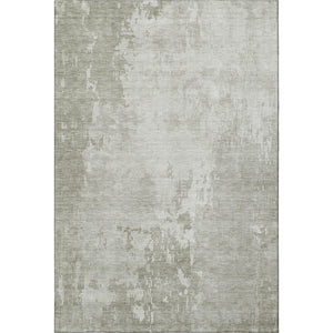 HomeRoots 10' X 14' Linen and Beige Abstract Area Rug - Washable, UV-Protected, and Durable for Everyday Use 692571