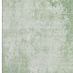 HomeRoots 5' X 8' Mint Green Beige Abstract Area Rug - Soft, Durable, Stain-Resistant with UV Protection 692573