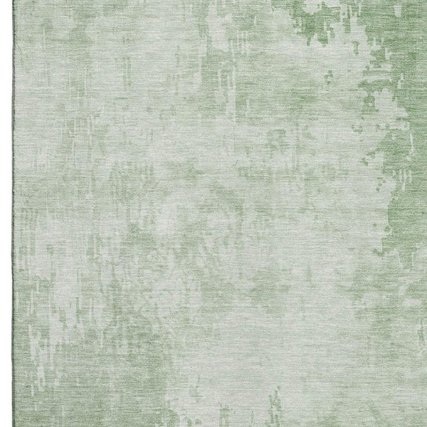 HomeRoots 5' X 8' Mint Green Beige Abstract Area Rug - Soft, Durable, Stain-Resistant with UV Protection 692573