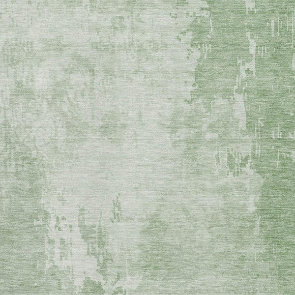 HomeRoots 9' Mint Green & Beige Abstract Washable Area Rug - UV Protected, Stain Resistant for High-Traffic Spaces 692576