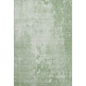 HomeRoots 10' Mint Green & Beige Abstract Washable Area Rug – UV Protected, Stain Resistant, Soft Polyester 692577