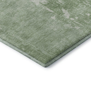 HomeRoots 10' Mint Green & Beige Abstract Washable Area Rug – UV Protected, Stain Resistant, Soft Polyester 692577