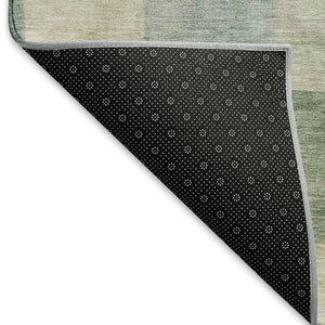 HomeRoots 10' Modern Pale Aqua Blue and Ivory Geometric Area Rug - Washable, UV Protected, Non-Slip Safety 692595