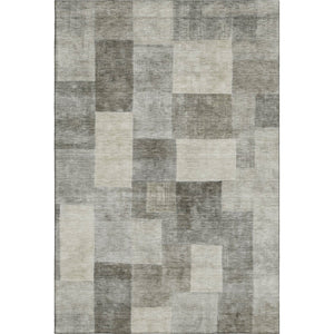 HomeRoots 9' X 12' Stylish Taupe Ivory Khaki Geometric Area Rug - Washable, UV Protected & Stain Resistant! 692600