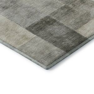 HomeRoots 9' X 12' Stylish Taupe Ivory Khaki Geometric Area Rug - Washable, UV Protected & Stain Resistant! 692600
