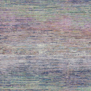 HomeRoots 10' X 14' Blush Blue & Ivory Striped Area Rug - Washable, UV Protected, Durable for Family Spaces 692613