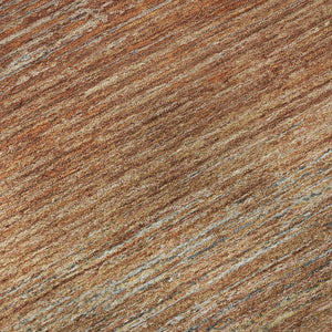 HomeRoots 10' X 14' Stylish Copper, Ivory & Gray Striped Washable Area Rug with UV Protection for Homes 692619