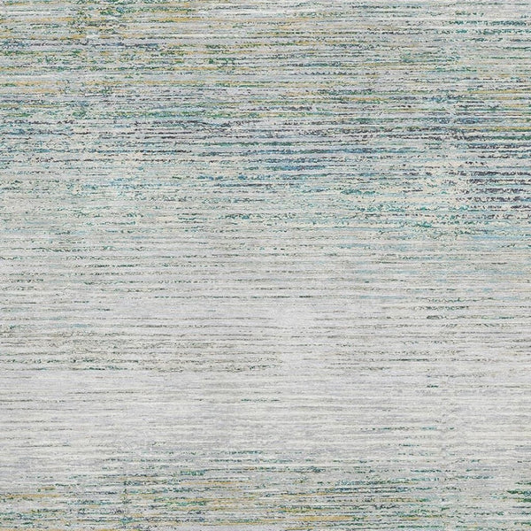 HomeRoots 5' X 8' Elegant Linen & Ivory Striped Washable Area Rug with UV Protection for Stylish Living Spaces 692633