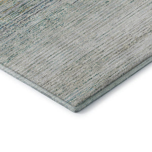 HomeRoots 10' Stylish Linen & Ivory Striped Washable Area Rug with UV Protection for High-Traffic Homes 692637