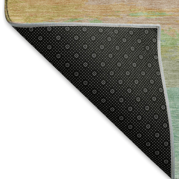 HomeRoots 5' X 8' Colorful Striped Washable Area Rug with UV Protection, Perfect for Homes with Kids & Pets 692657