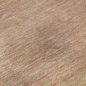 HomeRoots 10' X 14' Salmon Striped Washable Area Rug - UV Protected, Stain Resistant, Perfect for Family Spaces 692667