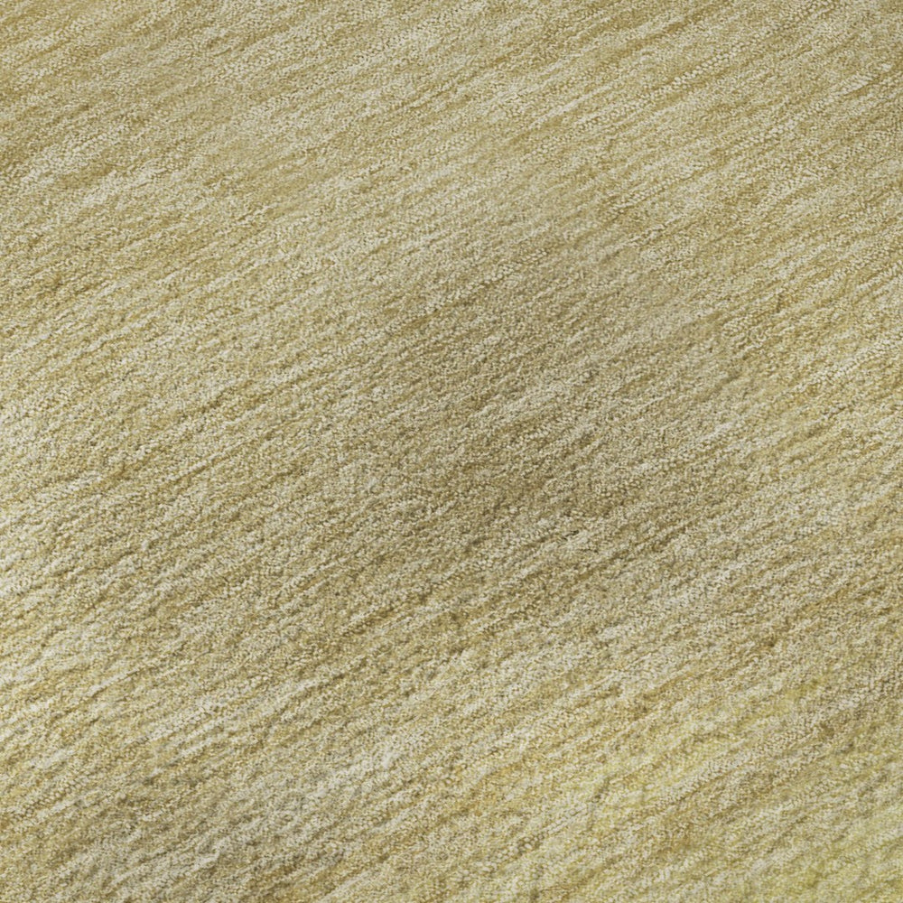 HomeRoots 9' X 12' Washable Striped Area Rug in Warm Tan, Yellow & Beige with UV Protection & Non-Slip Backing 692672