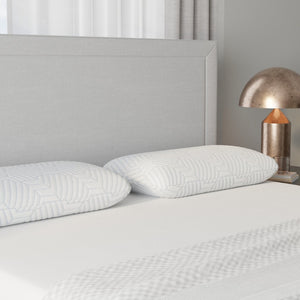 English Elm Bella Cooling Memory Foam Pillow with Phase Change Cover for Hot Sleepers B337P360166