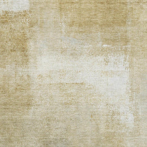 HomeRoots 10' X 14' Wheat Ivory Beige Striped Washable Area Rug - Durable, UV Protected, Stain Resistant! 692679