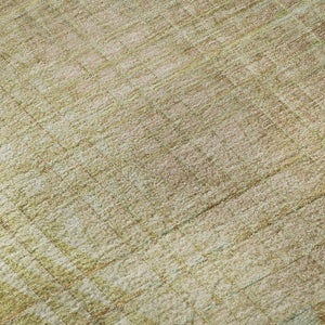 HomeRoots 5' X 8' Geometric Area Rug in Beige, Blue & Khaki - Washable, UV-Protected, Durable & Stylish Home Accent 692681