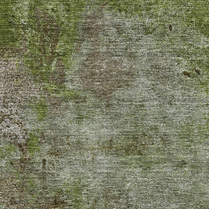 HomeRoots 9' X 12' Coffee Green and Taupe Abstract Washable Area Rug - Durable, UV-Protected for Modern Homes 692756