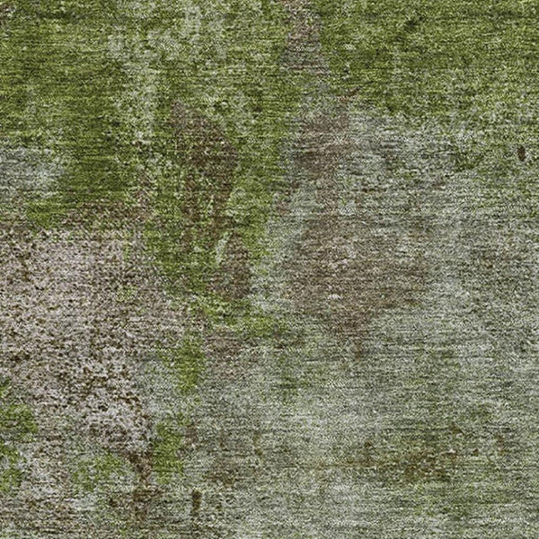 HomeRoots 10' X 14' Abstract Coffee Green & Taupe Area Rug – Stain-Resistant, UV-Protected, Modern Design 692757