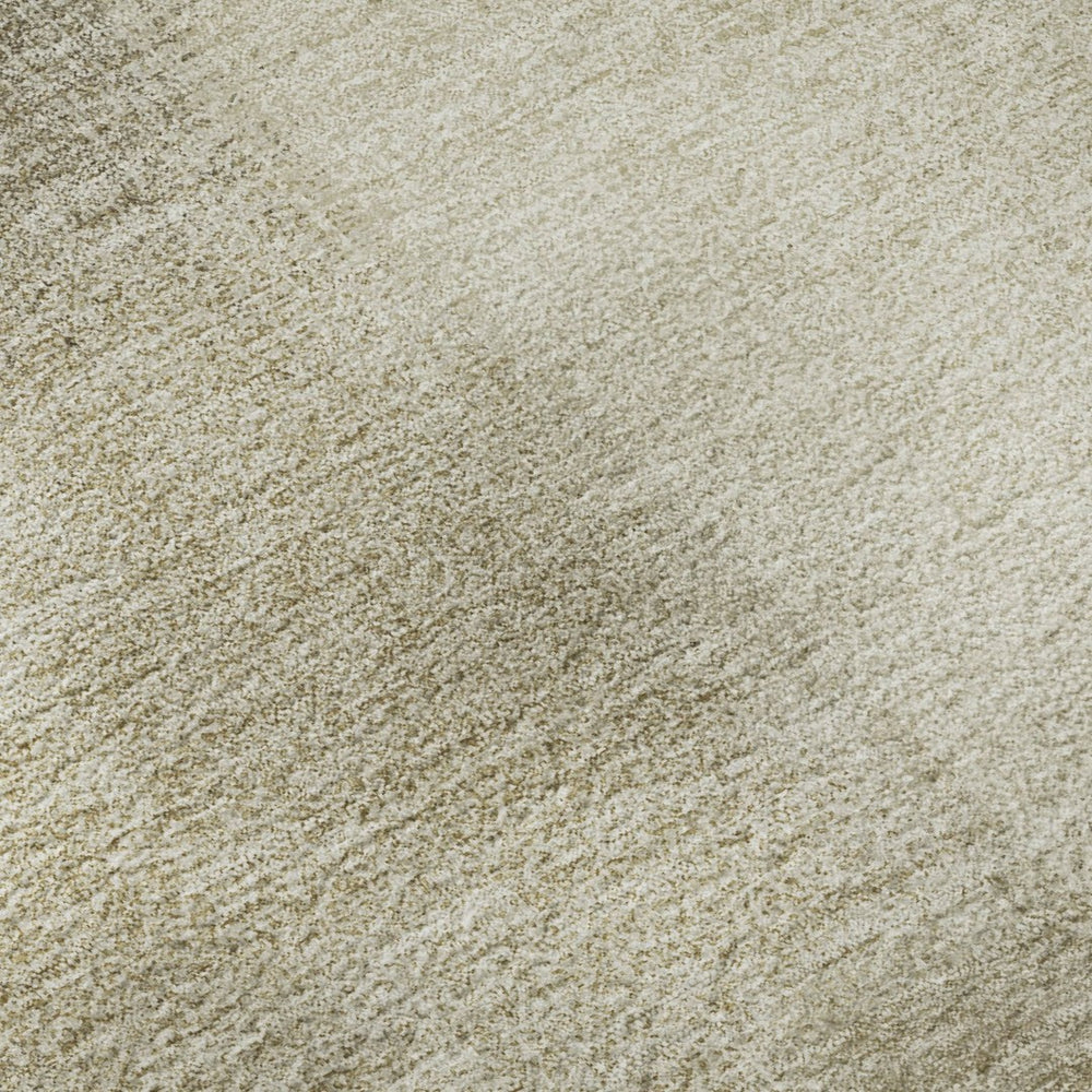 HomeRoots 9' X 12' Stylish Taupe & Ivory Geometric Area Rug - Washable, UV-Protected, and Family-Friendly Design 692762