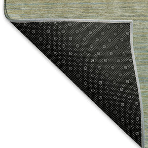 HomeRoots 9' X 12' Striped Area Rug in Blue, Beige & Taupe - Washable, UV-Protected, Durable for High-Traffic Areas 692774