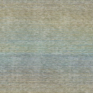 HomeRoots 9' X 12' Striped Area Rug in Blue, Beige & Taupe - Washable, UV-Protected, Durable for High-Traffic Areas 692774