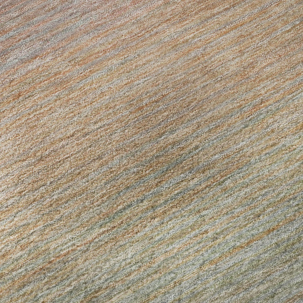 HomeRoots 10' Coral Denim Blue & Salmon Striped Washable Area Rug - UV Protected, Soft, Durable & Family Friendly 692781