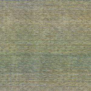 HomeRoots 5' X 8' Fern Green & Blue Striped Washable Area Rug - UV Protected, Durable, Easy-Care Design for Homes 692783