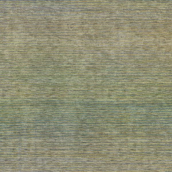 HomeRoots 5' X 8' Fern Green & Blue Striped Washable Area Rug - UV Protected, Durable, Easy-Care Design for Homes 692783