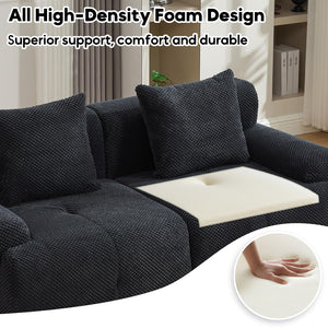 English Elm Loveseat Modular Floor Sectional Tufted Cloud Cushion Sofa for Small Living Spaces W5385P455456
