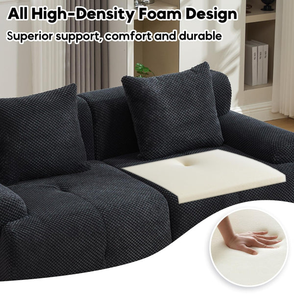 English Elm Loveseat Modular Floor Sectional Tufted Cloud Cushion Sofa for Small Living Spaces W5385P455456