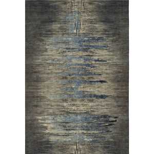 HomeRoots 5' X 8' Coffee and Navy Abstract Washable Area Rug – UV Protected, Durable, Stylish for Any Room! 692813