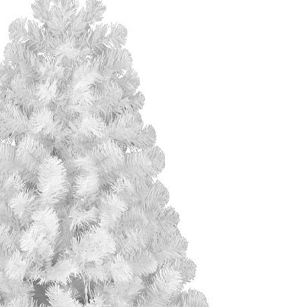 HomeRoots 7' Full White Spruce Christmas Tree - Elegant, Low-Maintenance Design for a Modern Holiday Look 96 692826