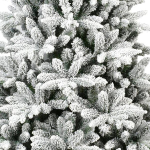 HomeRoots 6' Full Flocked Spruce Christmas Tree - Create a Stunning Winter Wonderland in Your Home Decor! 72 692829