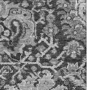 HomeRoots 9' X 12' Gray Silver Charcoal Damask Area Rug - Stain Resistant, UV Protected, Family-Friendly Design 692975