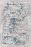 Unique Loom Finsbury Sarah Machine Made Abstract Rug Blue, Ivory/Gray/Light Blue 5' 3" x 8' 0"