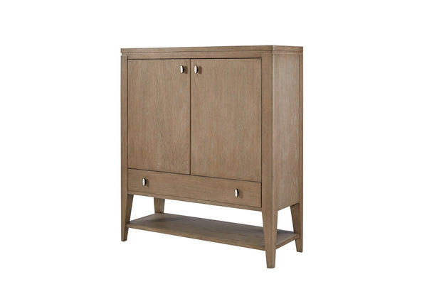 English Elm Door Chest Toffee Solid Wood & MDF Cabinet with Soft-Close Hinges, Adjustable Shelves, Drawers, Shelf B2699P323475