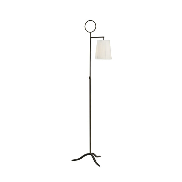 Chelsea House Charlotte Sculpted Floor Lamp In Weathered Bronze By Bradshaw Orrell — 70" Tall Steel Ambient Light, Modern Elegance 69304