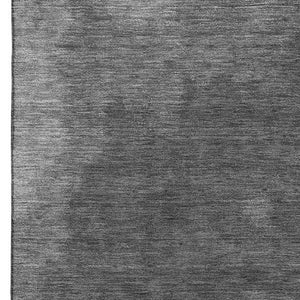 HomeRoots 9' X 12' Modern Gray Silver Charcoal Abstract Area Rug – Stain-Resistant, UV Protected, Washable! 693047