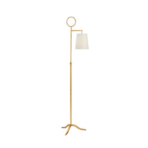 Chelsea House Charlotte Floor Lamp By Bradshaw Orrell — Antique Gold Leaf Steel, 70" Tall Transitional Ambient Light 69305