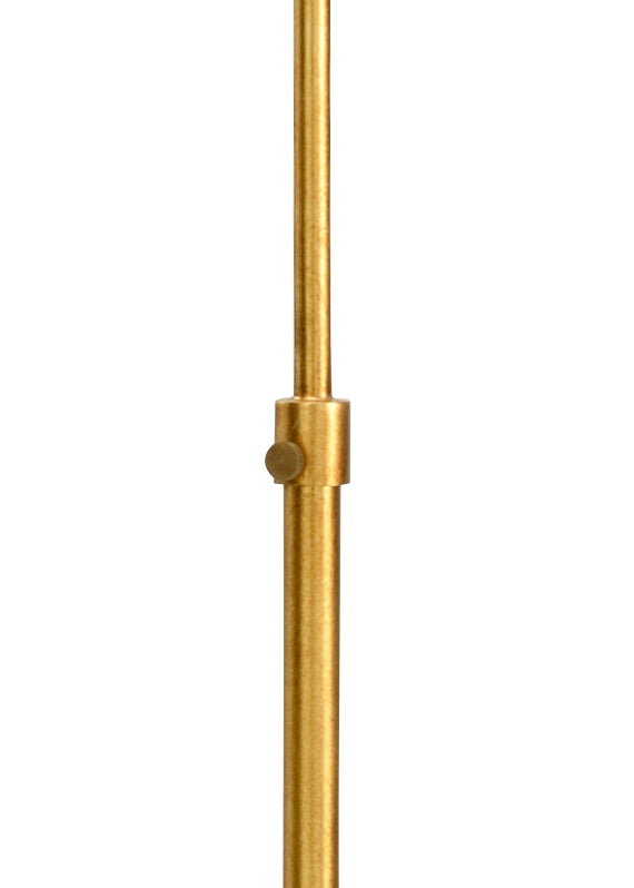 Chelsea House Charlotte Floor Lamp By Bradshaw Orrell — Antique Gold Leaf Steel, 70" Tall Transitional Ambient Light 69305