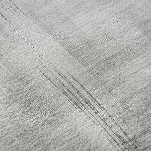 HomeRoots 9' X 12' Gray Silver & Charcoal Abstract Area Rug - Durable, Washable, UV-Protected for Modern Spaces 693077