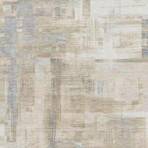 HomeRoots 10' X 14' Abstract Ivory Beige and Gray Area Rug - Washable, Stain Resistant, UV Protected Elegance 693084